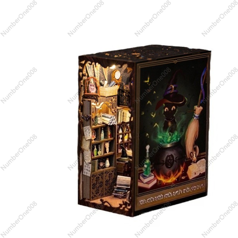 Model Kit Wood - Modello di libreria in legno fai