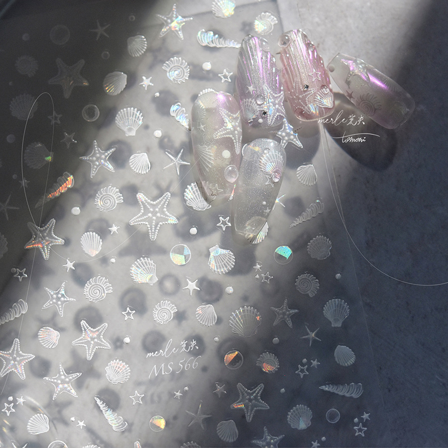 Waterslide Decal Paper - Adesivi per Unghie con Effetto Conchiglia,