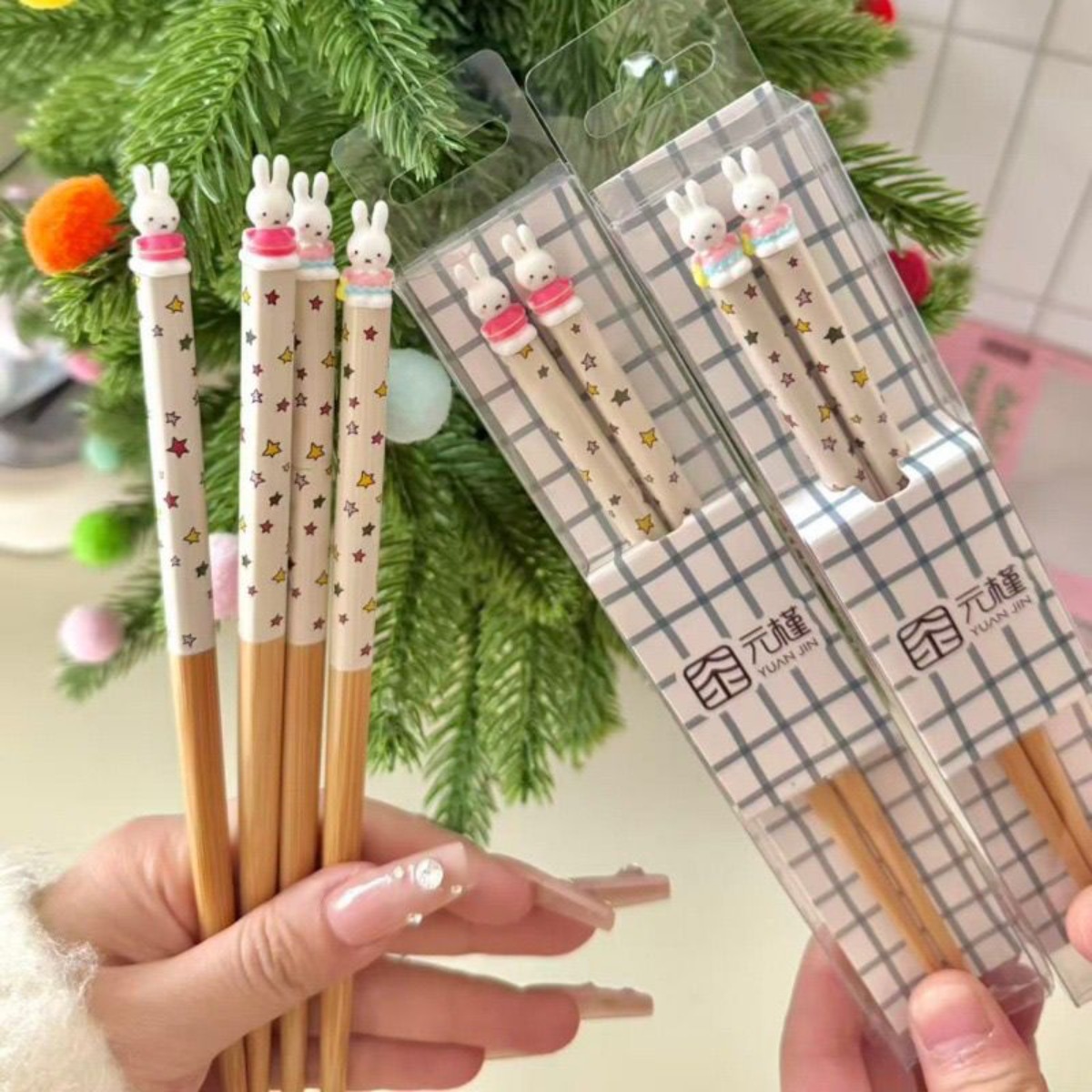 Model Kit Wood - Bacchette di coniglio Miffy Kawaii Simpatico