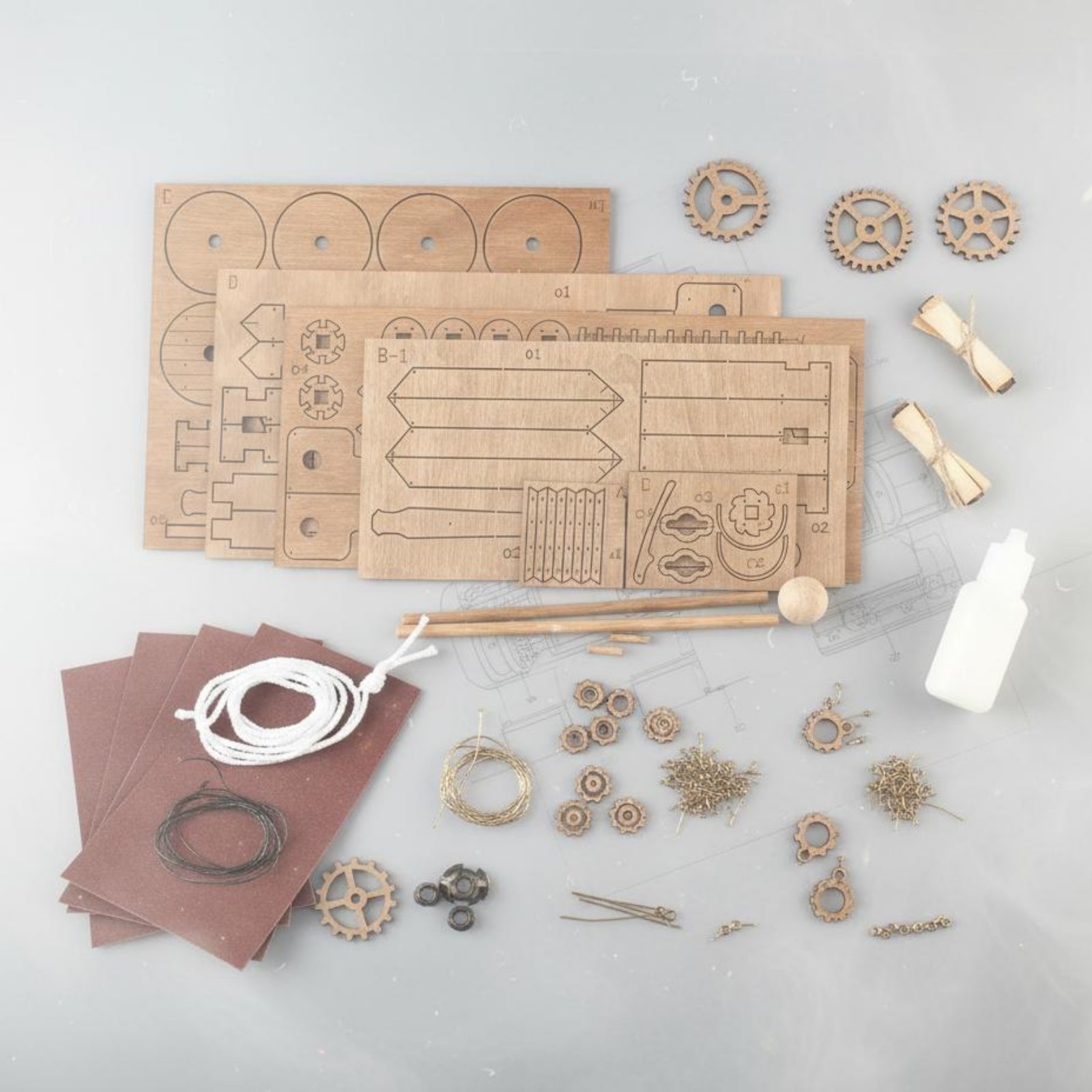 Model Kit Wood - Modellino di Onager in Legno da