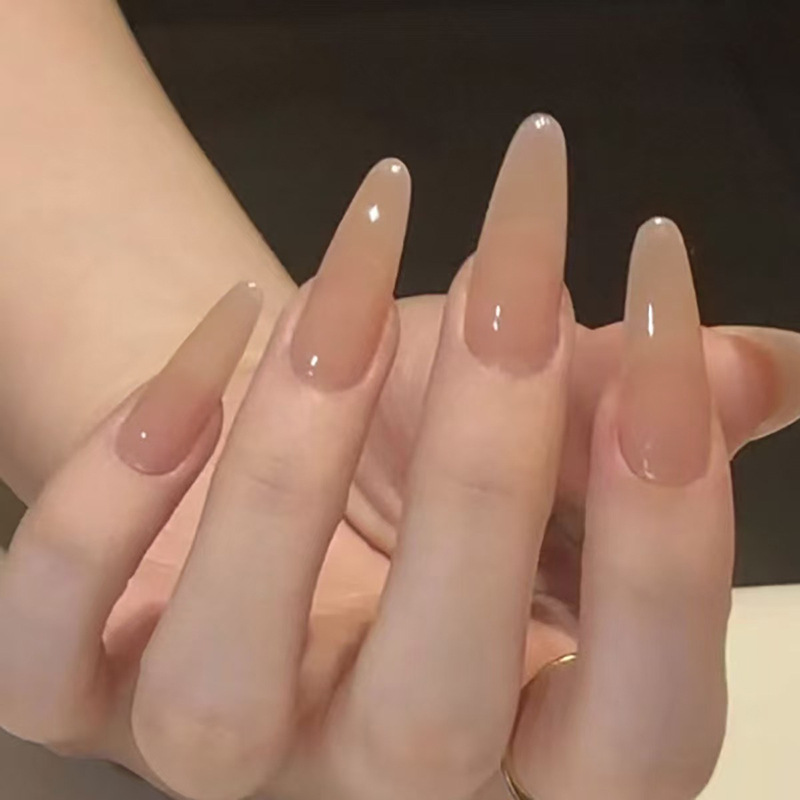 Sanding Stick Set - 24 Pezzi di Unghie Finte Nude
