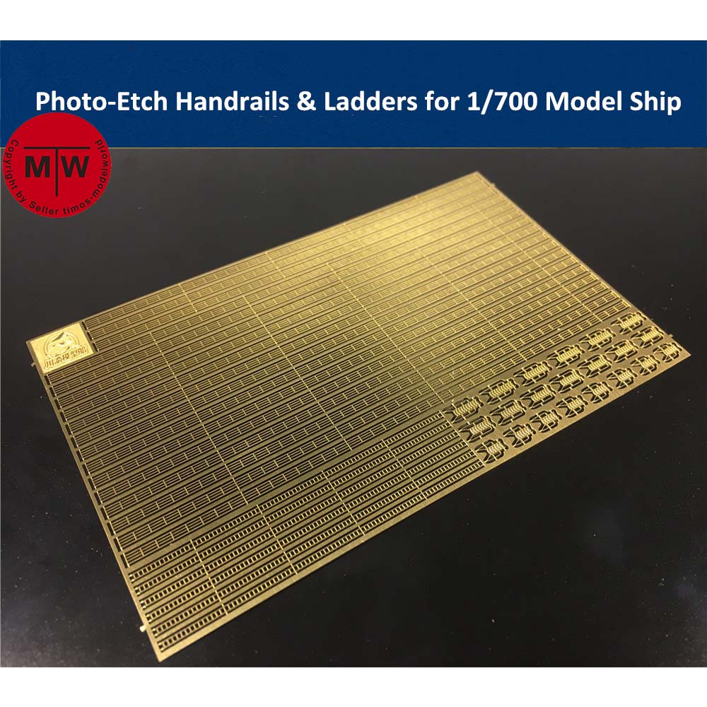 Photo Etch Brass - Corrimano e scala in PE con
