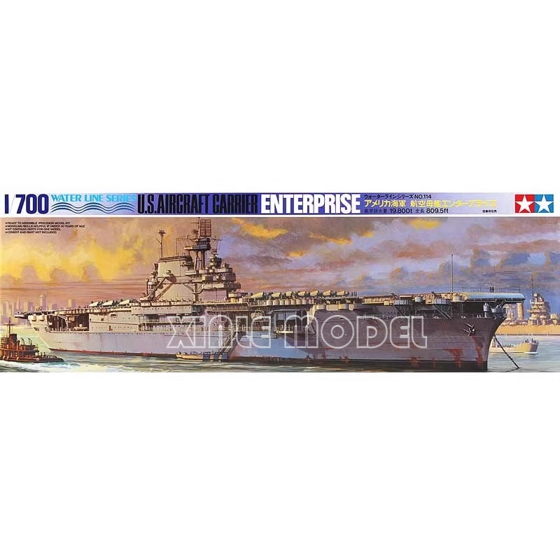 Model Kit Uss Enterprise - TAMIYA modello 1/700 Nave Assemblare Modello