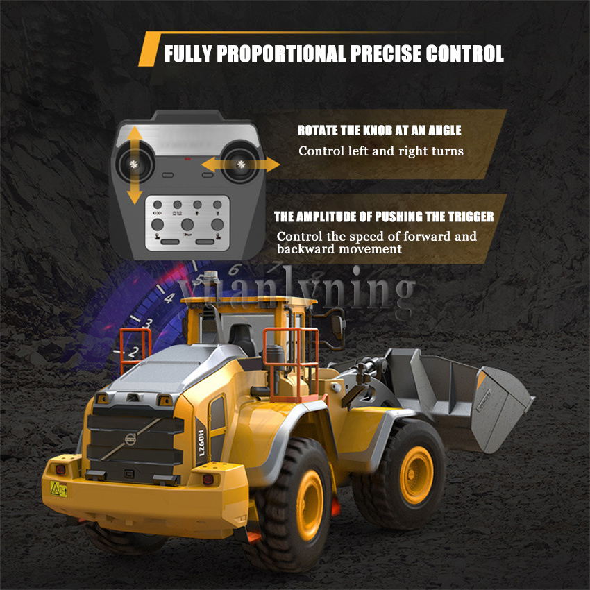 Model Kit Excavator - 1/16 Elettrico di Controllo Remoto Auto