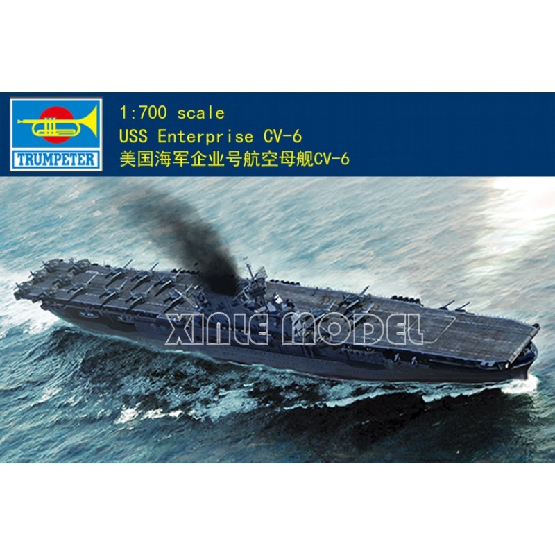 Model Kit Uss Enterprise - Trumpeter Kit modello di nave assemblato
