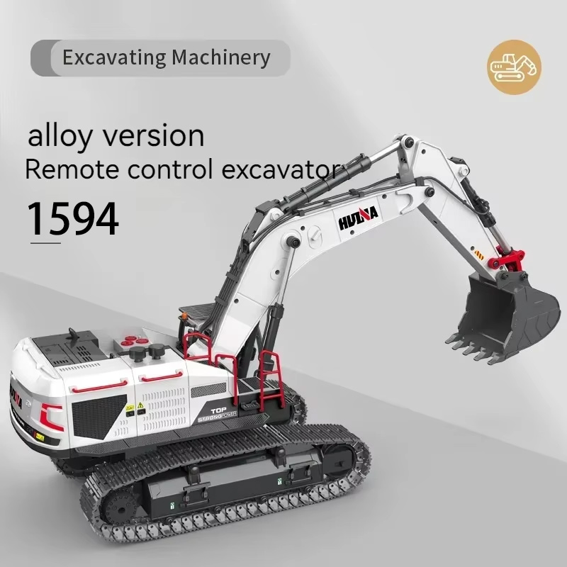 Model Kit Excavator - Huiner 1594 Escavatore RC in Lega