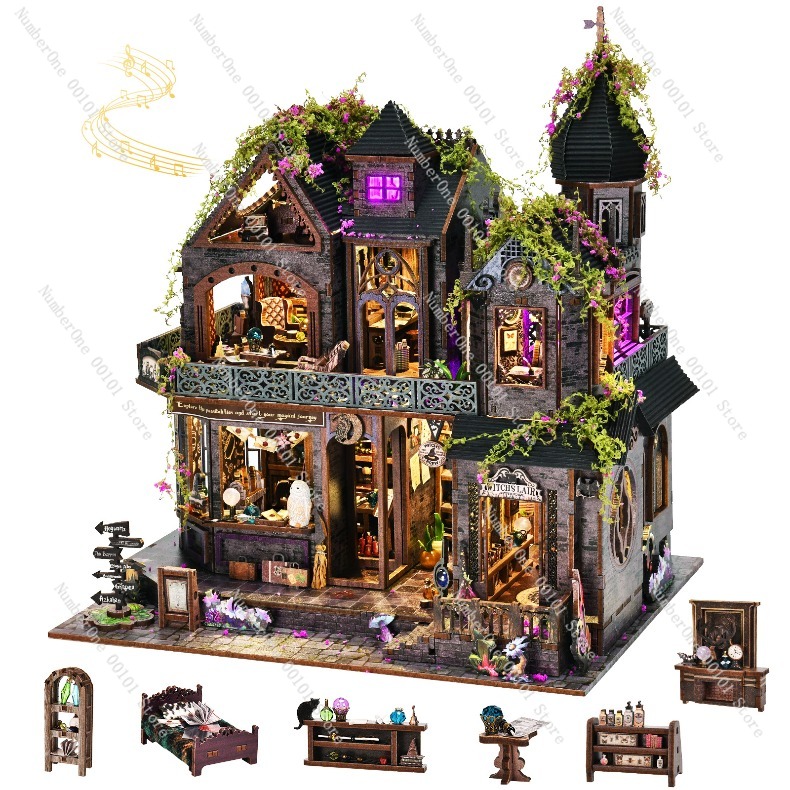 Model Kit Wood - Kit Modello Casa in Miniatura in