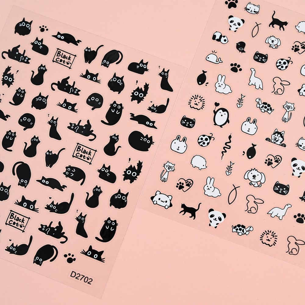 6/12 Pezzi Adesivi Gatto Nero  - Waterslide Decal Paper recensione e prezzo