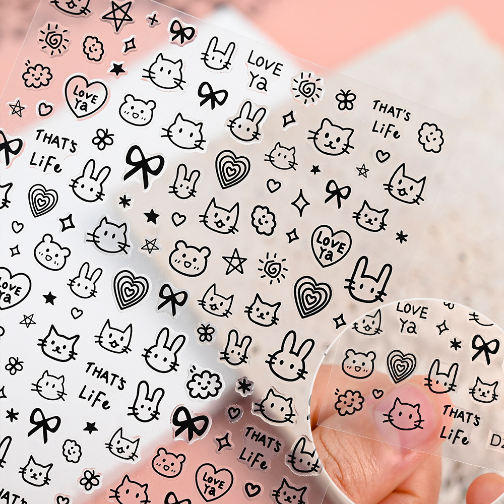 6/12 Pezzi Adesivi Gatto Nero  - Waterslide Decal Paper recensione e prezzo