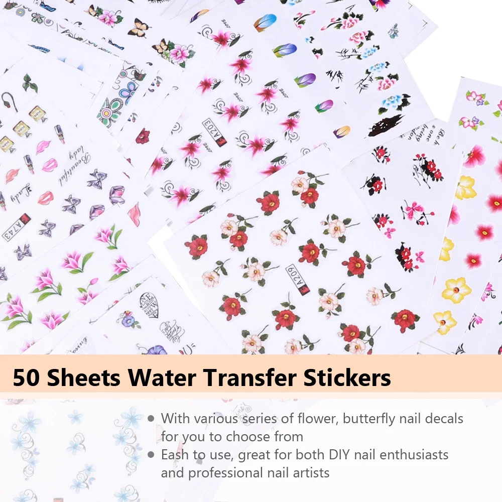 50 Pezzi Adesivi per Unghie co - Waterslide Decal Paper recensione e prezzo